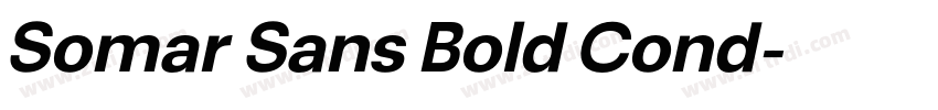 Somar Sans Bold Cond字体转换